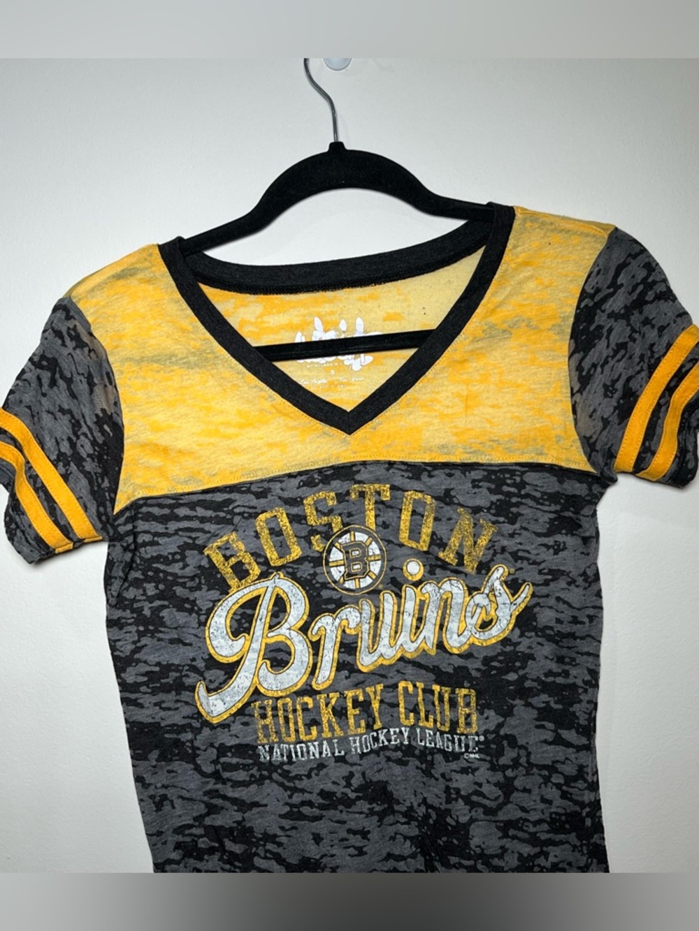 Women's Short Sleeve Tee - Black & Gold